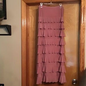 Women’s Ruffled Skirt! Rose Pink!